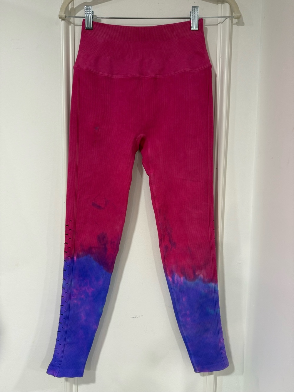 Spiritual Gánster Self Love Pink & Purple Tie-Dye Leggings Size XS/ S - Picture 1 of 5